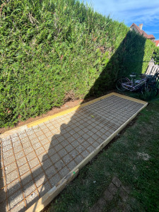 Photo de galerie - Coffrage pour réaliser une dalle