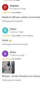 Photo de galerie - Expert nettoyage textiles (Canapés, Matelas, Tapis, Moquettes). Ma meilleure publicité ? La satisfaction de mes clients ! Jetez un œil à mes photos pour lire mes derniers avis 5 étoiles et voir mon travail. Résultat pro garanti.