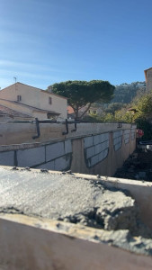 Photo de galerie - Réalisation d’un muret 