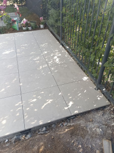 Photo de galerie - Terrasse Dalle céramique sur plots 