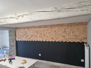 Photo de galerie - Mur en bois de sapin 