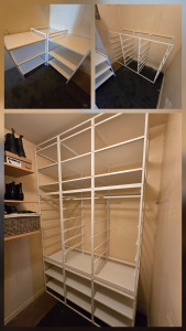 Photo de galerie - Montage dressing en kit.