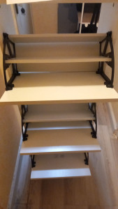 Photo de galerie - Finition meuble à chaussures 