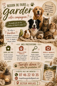 Photo de galerie - Garde d'animaux 