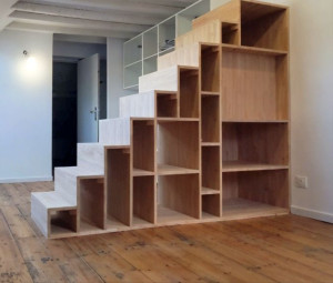 Photo de galerie - Escalier meuble sur mesure 
