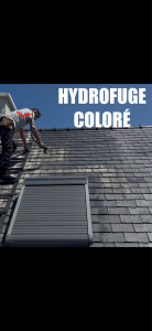 Photo de galerie - Hydrofuge coloré sur ardoise fibro 