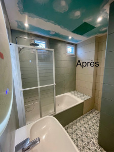 Photo de galerie - Rénovation salle de bain complète 