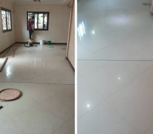 Photo de galerie - Sol avant et après 