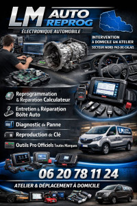 Photo de galerie - Réparation électronique automobile et programmation, réparation boîte automatique, reproduction de clé auto. 