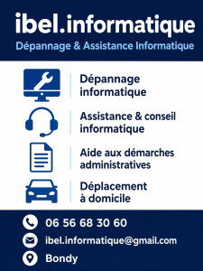 Photo de galerie - Dépannage & Réparation : Ordinateur lent, plantages, suppression de virus et logiciels malveillants, récupération de données perdues.•Installation & Configuration : Mise en service de nouveaux équipements, installation de systèmes d'exploitation (Windows,