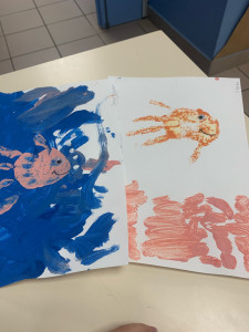 Photo de galerie - Petit activité manuelle au centre de loisirs