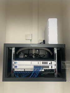 Photo de galerie - Mise en service Baie de brassage Réseau 