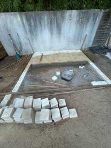 Photo de galerie - Terrasse  pavé pierre 