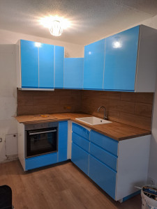 Photo de galerie - Pose de cuisine + crédence 