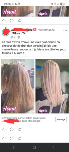 Photo de galerie -  Expertise Blond Polaire & Ombré Hair - Résultat naturel et lumineux par L'Allure d'Or. Travail soigné et respect du cheveu.