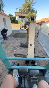 Photo de galerie - Petit chantier de préparation de dalle béton 