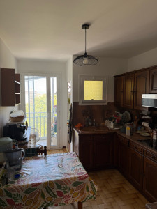 Photo de galerie - Rénovation cuisine , reprise des murs , peinture 