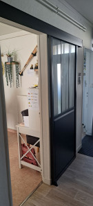 Photo de galerie - Pose de porte à galandage 