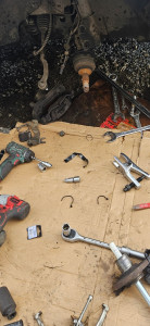 Photo de galerie - Remplacement moyeux de roue complet 