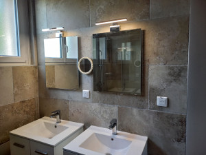 Photo de galerie - Installation luminaires et prises électrique
s dans le cadre d une rénovation 