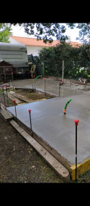 Photo de galerie - Réalisation d'une chape octogonale 