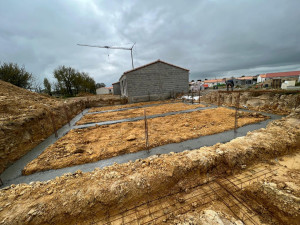 Photo de galerie - Réalisation de tranchées et de fondation