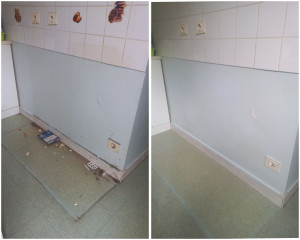 Photo de galerie - Réalisation d'un nettoyage de mur et plaintes 