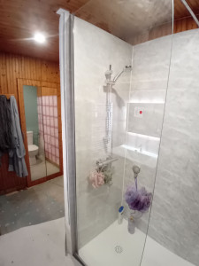 Photo de galerie - Création espace douche ? et d'un WC avec création cloison placo .