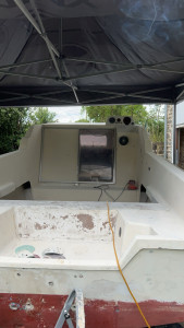 Photo de galerie - Rénovation complète coque de bateau