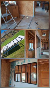 Photo de galerie - Réalisation cloison placo platre ,

avec montage et pose d’une verrière.