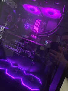 Photo de galerie - Pc gaming après montage et instalation