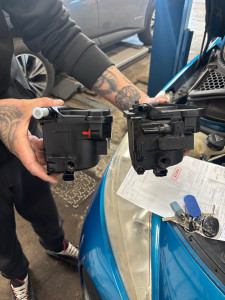 Photo de galerie - Remplacement filtre à carburant 