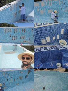 Photo de galerie - Rénovation piscine mosaïque 