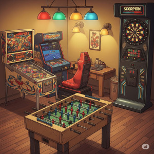 Photo de galerie - Location de flipper, baby foot, jeu de fléchettes, pour toutes vos soirées entre amis, demandez et obtenez ce que vous voulez !