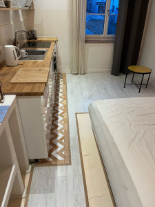 Photo de galerie - Pose de baguettes au sol