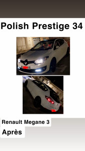 Photo de galerie - Réparation choc avant Renault Mégane par assurance 