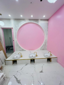 Photo de galerie - Pose de carrelage avec peinture aussi