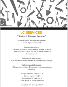 Photo de galerie - Mes services 