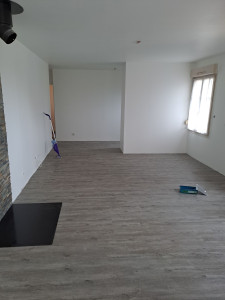 Photo de galerie - Parquets  plus cloison placo