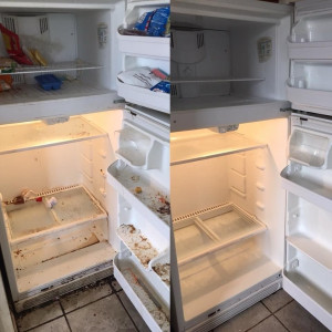 Photo de galerie - Avant / après frigo ..
