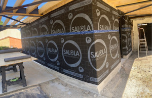 Photo de galerie - Création d’une extension bois ( Maconnerie, ossature bois )