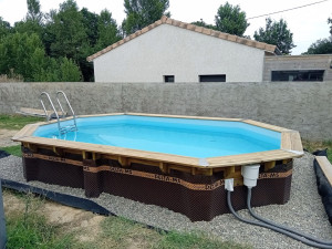 Photo de galerie - Installation d’un piscine bois