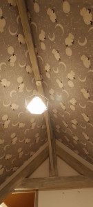 Photo de galerie - Pose d'un papier peint 

