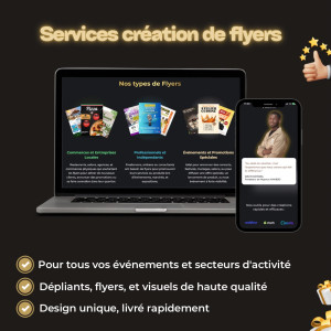 Photo de galerie - Graphisme - Création flyer - plaquette 