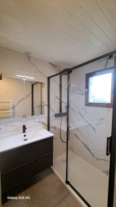 Photo de galerie - Carrelage salle de bain 