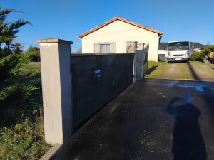 Photo de galerie - Réalisation d'un  enduit de lissage 