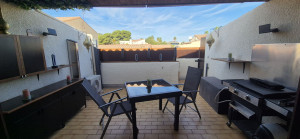 Photo de galerie - Rénovation + fabrication et installation de palissade, porte et mobilier de terrasse 