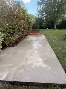 Photo de galerie - Dalle béton effet ciré 