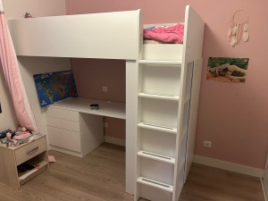 Photo de galerie - Montage lit, mezzanine IKEA avec Bureau