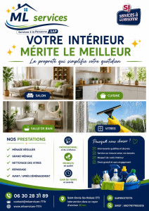 Photo de galerie - Retrouvez toutes les informations utiles pour contacter MLServices-77 et demander votre devis gratuit.